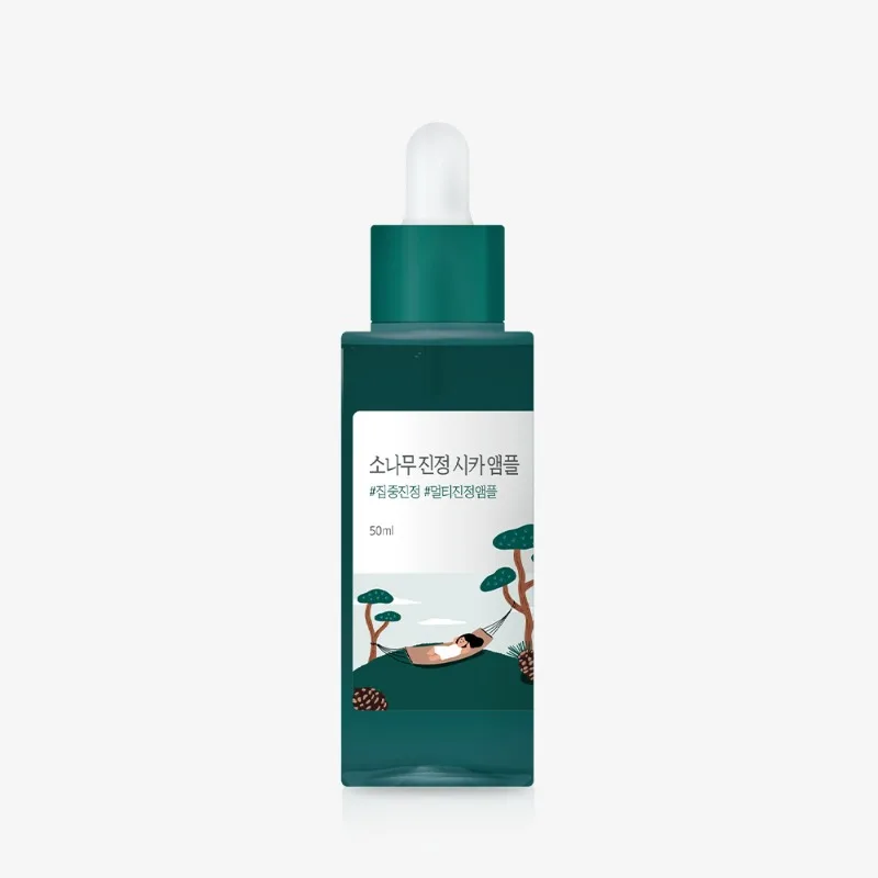 Qarag'ay ignasi va sentellali tinchlantiruvchi ampula ROUND LAB Pine Cica — 50 ml