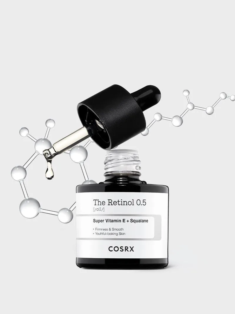 Chuqur ajinlarga qarshi 0,5% sof retinolli moy COSRX The Retinol 0.5 — 20 ml