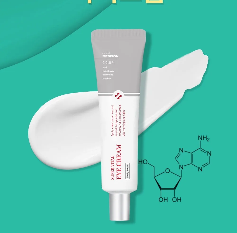 Guruch oqsili va suvo'tlari bilan ko'z atrofi kremi Paul Medison Supervital — 30 ml
