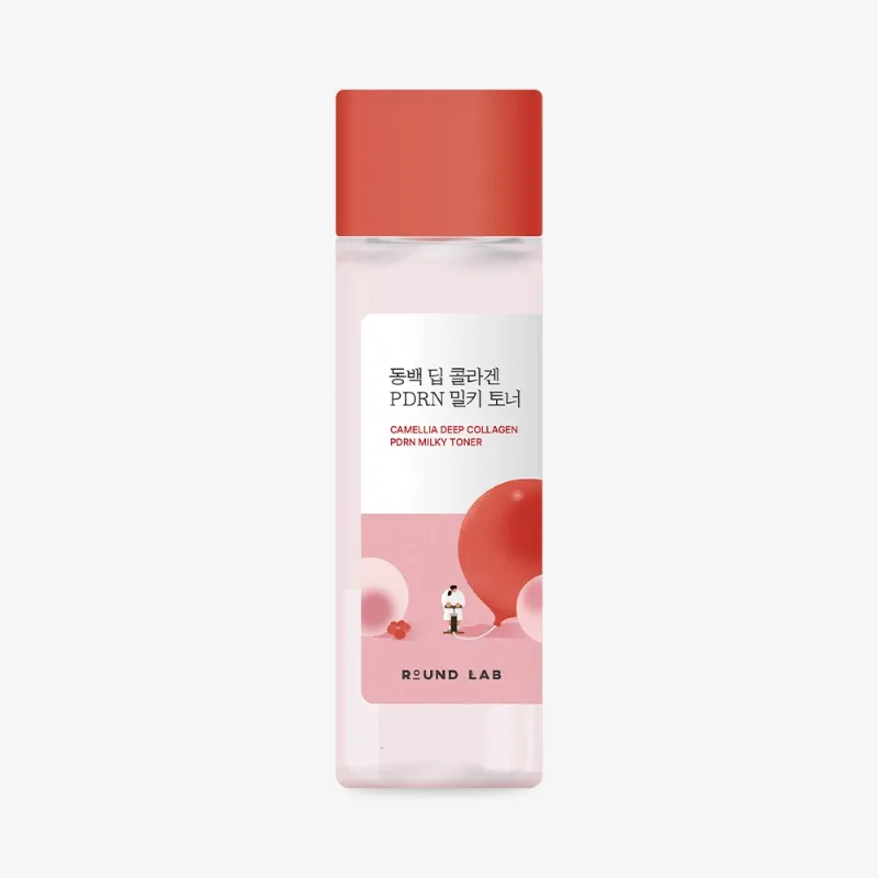 Kollagen va Sodium DNA li sutsimon toner ROUND LAB Camellia Deep Collagen PDRN — 150 ml