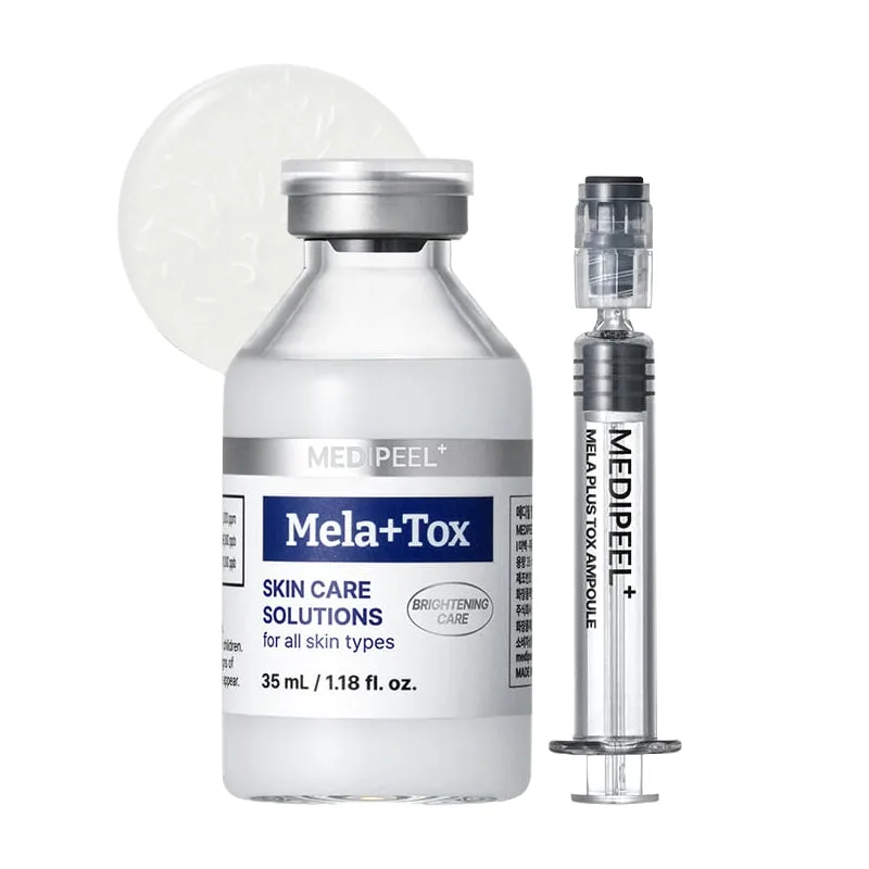 Tekis rang uchun niatsinamid va glutationli ampula MEDIPEEL Mela+Tox — 35 ml