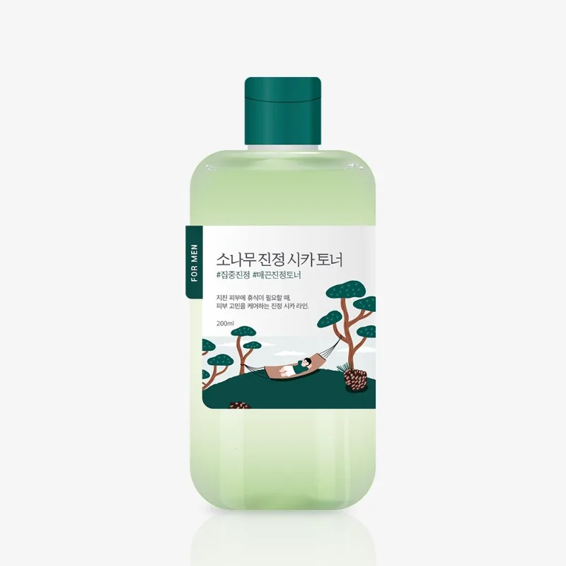Erkaklar uchun sentellali tinchlantiruvchi toner ROUND LAB For Men Pine Cica — 200 ml