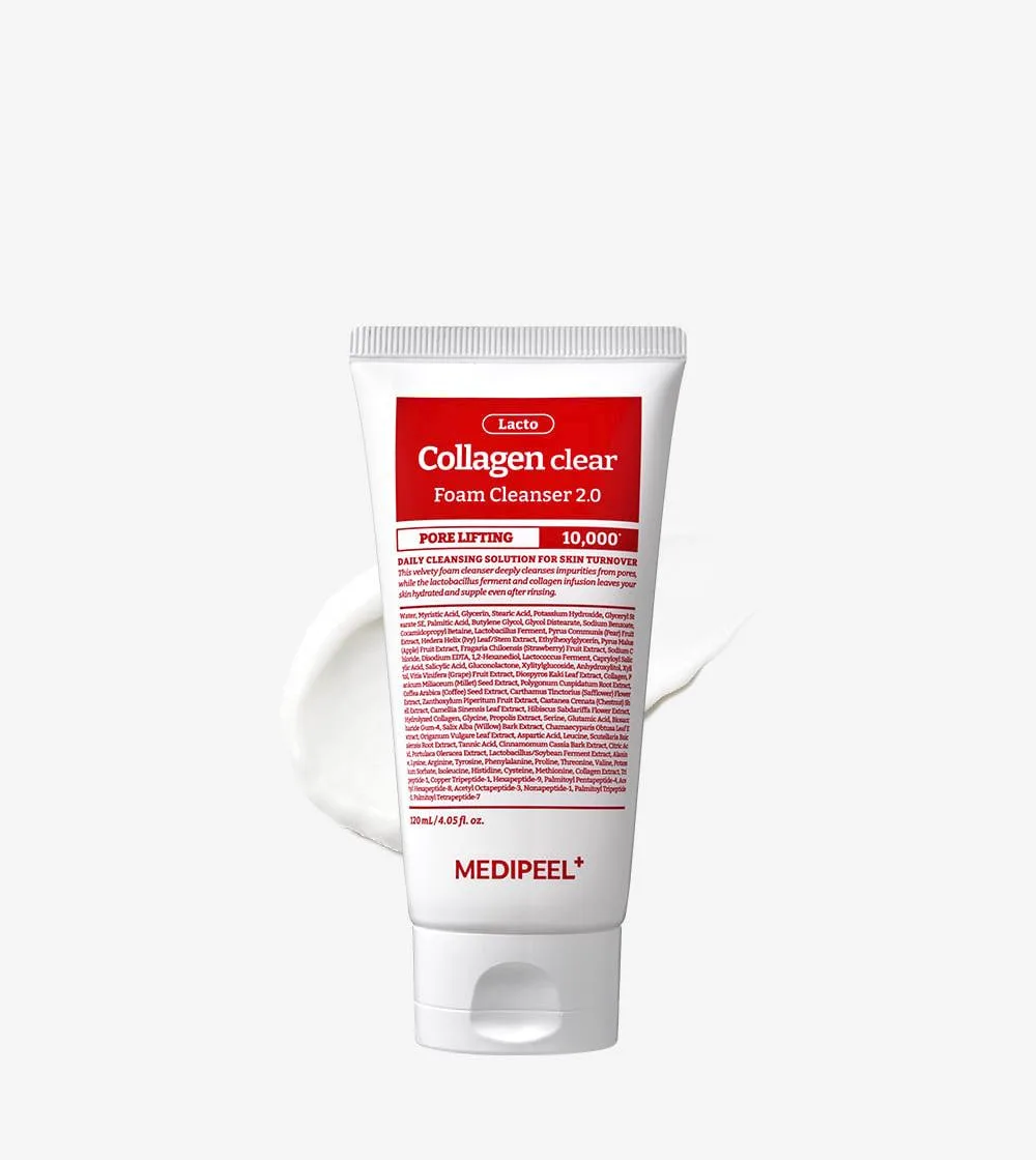 Ferment va BHA li yuvinish pengasi MEDIPEEL Red Lacto Collagen — 120 ml