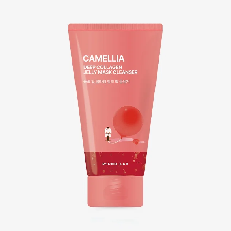 Kameliya va konnyakli jele ko'pik-niqob ROUND LAB Camellia Deep Collagen — 150 ml