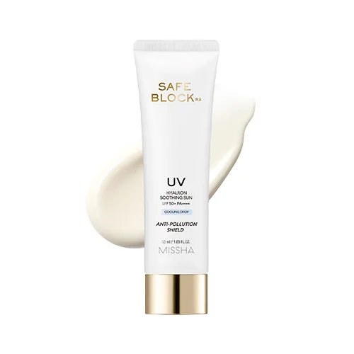 Gialuron kislotali quyoshdan himoya kremi SPF50+ MISSHA Safe Block RX — 50 ml
