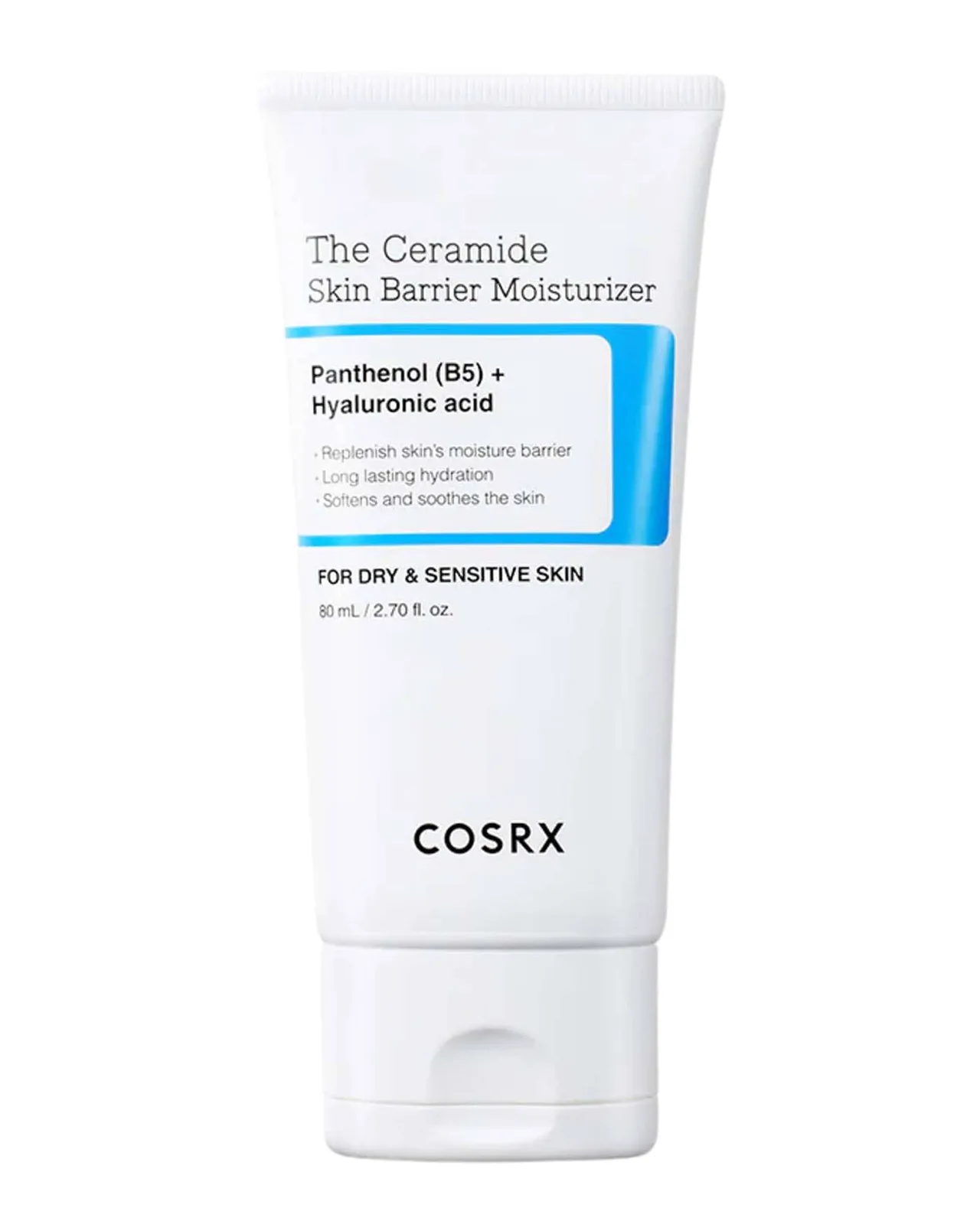 Quruq va sezgir teri uchun seramidli krem COSRX The Ceramide — 80 ml