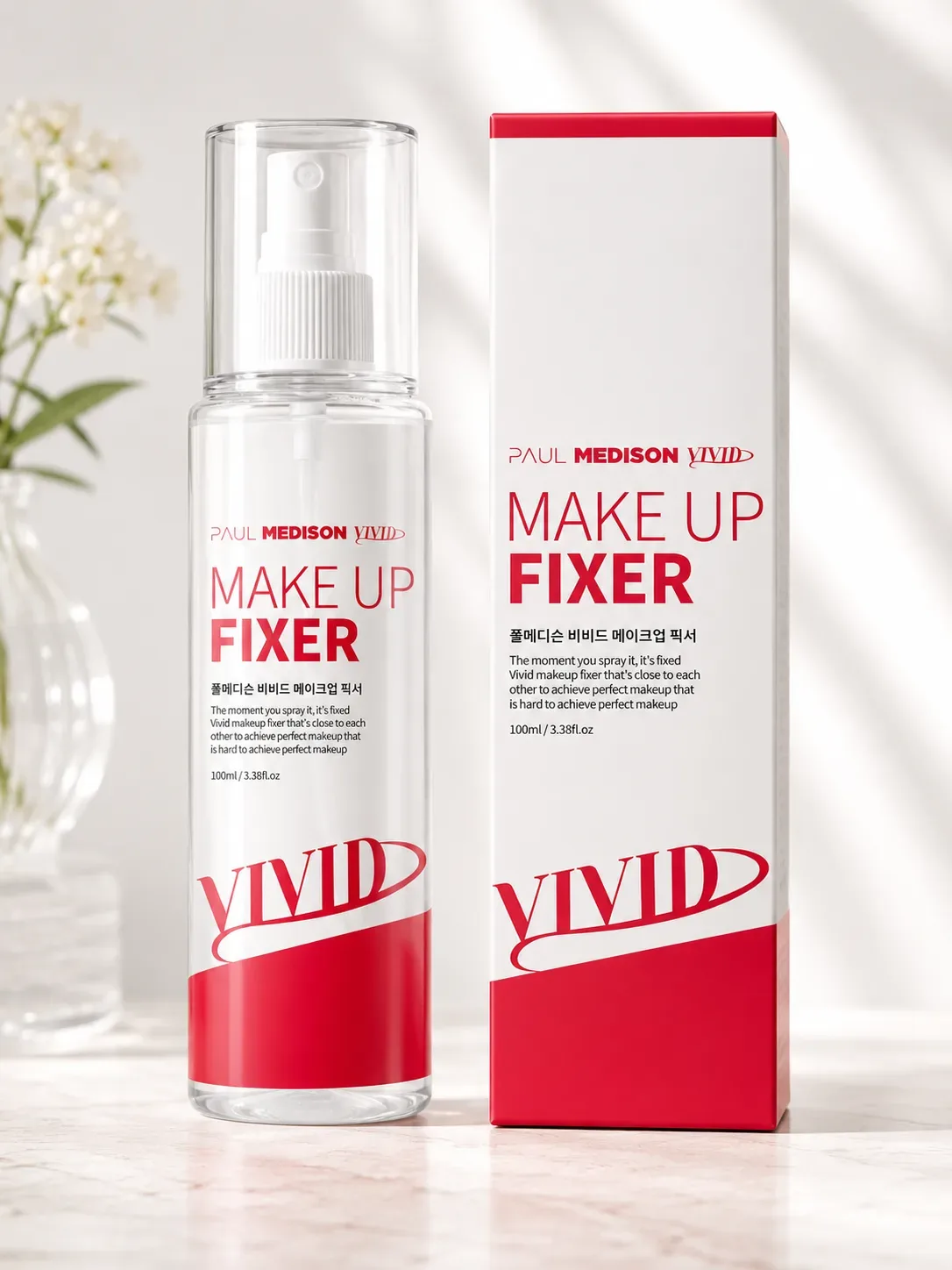 Choy daraxti va sentellali makiyaj fiksatori Paul Medison Vivid — 100 ml