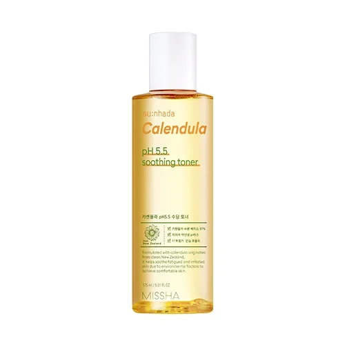Kalendulali tinchlantiruvchi toner pH 5.5 MISSHA su:nhada — 175 ml