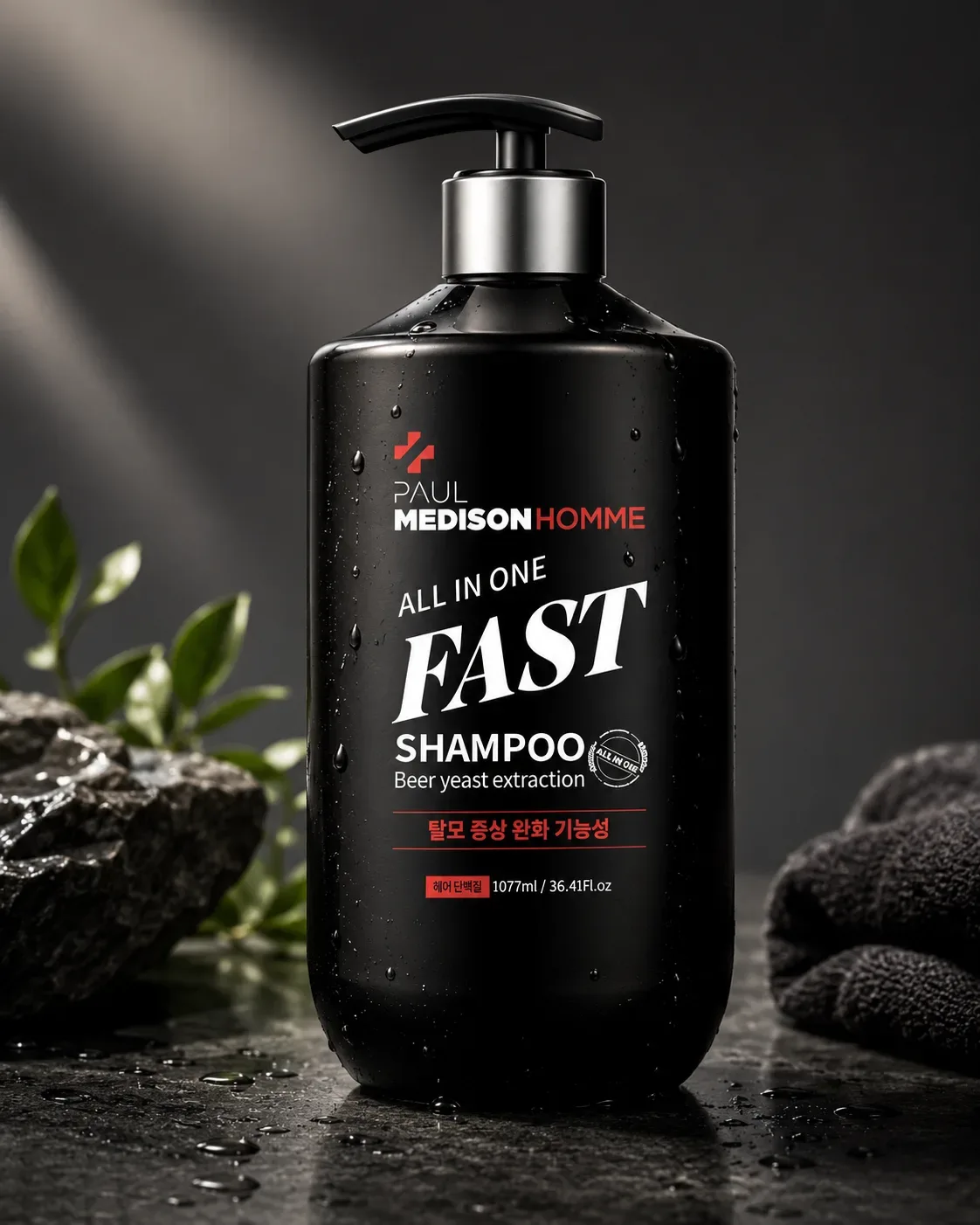 Erkaklar uchun soch to'kilishiga qarshi shampun Paul Medison Homme — 1077 ml