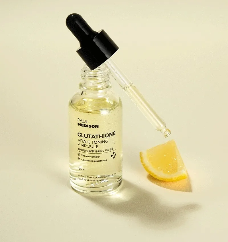 Glutation va C vitaminli oqartiruvchi ampula Paul Medison — 30 ml