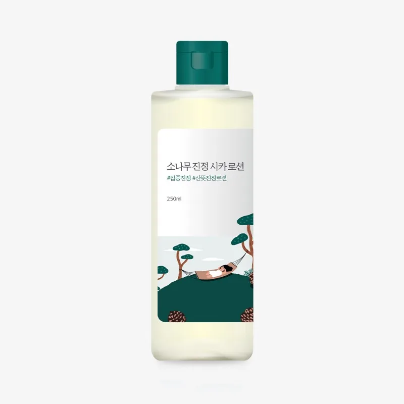 Qarag'ay ignasi va sentellali tinchlantiruvchi emulsiya ROUND LAB Pine Cica — 250 ml