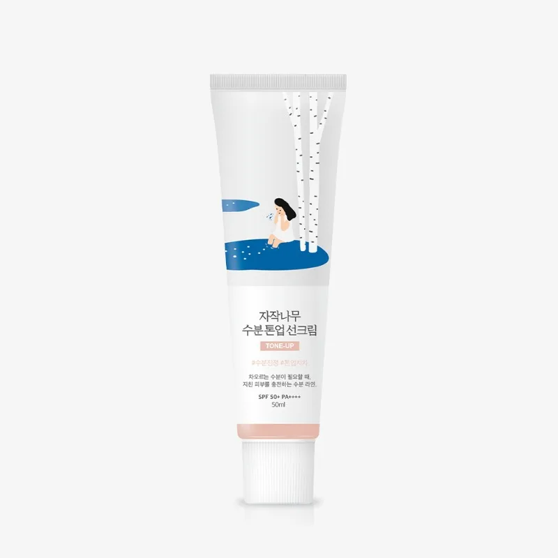Ton-ap effektli quyoshdan himoya kremi SPF 50+ PA++++ ROUND LAB Birch Juice — 50 ml