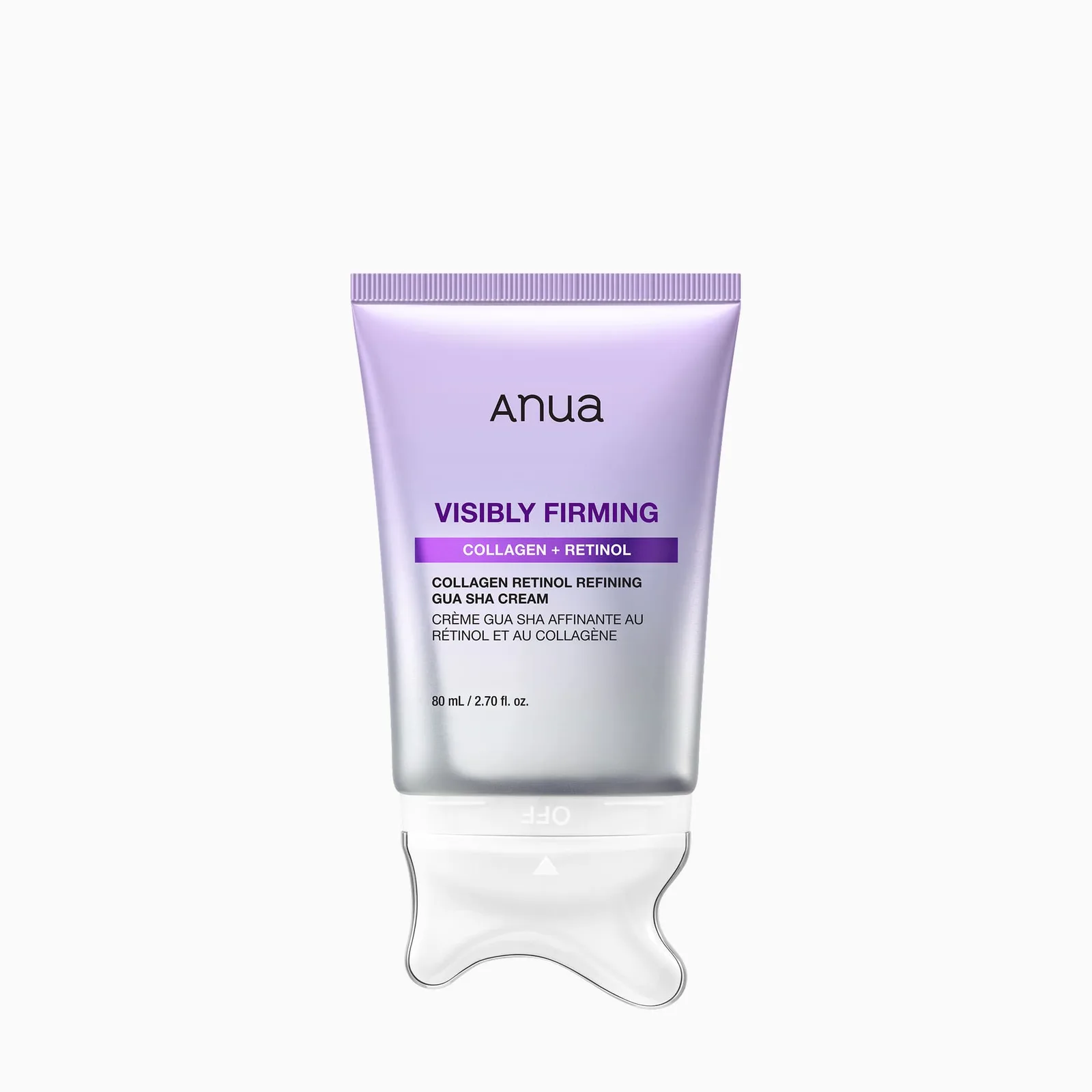 Retinol va kollagenli bo'yin va yuz konturi kremi ANUA Gua Sha — 80 ml