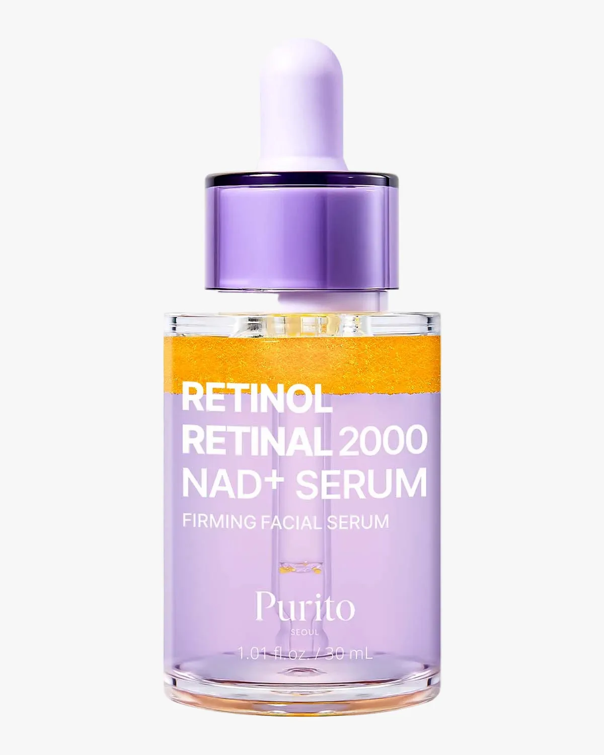 Ajinlarga qarshi retinol va retinalli serum Purito Retinol Retinal 2000 NAD+ — 30 ml