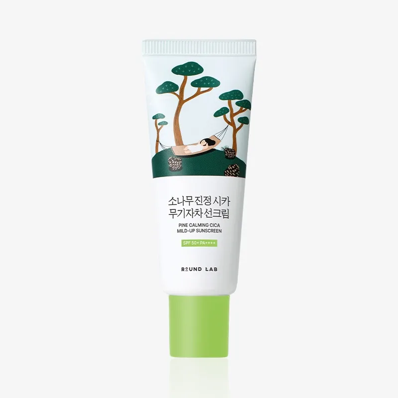 Sentellali mineral sanskrin SPF 50+ PA++++ ROUND LAB Pine Cica Mild-Up — 40 ml