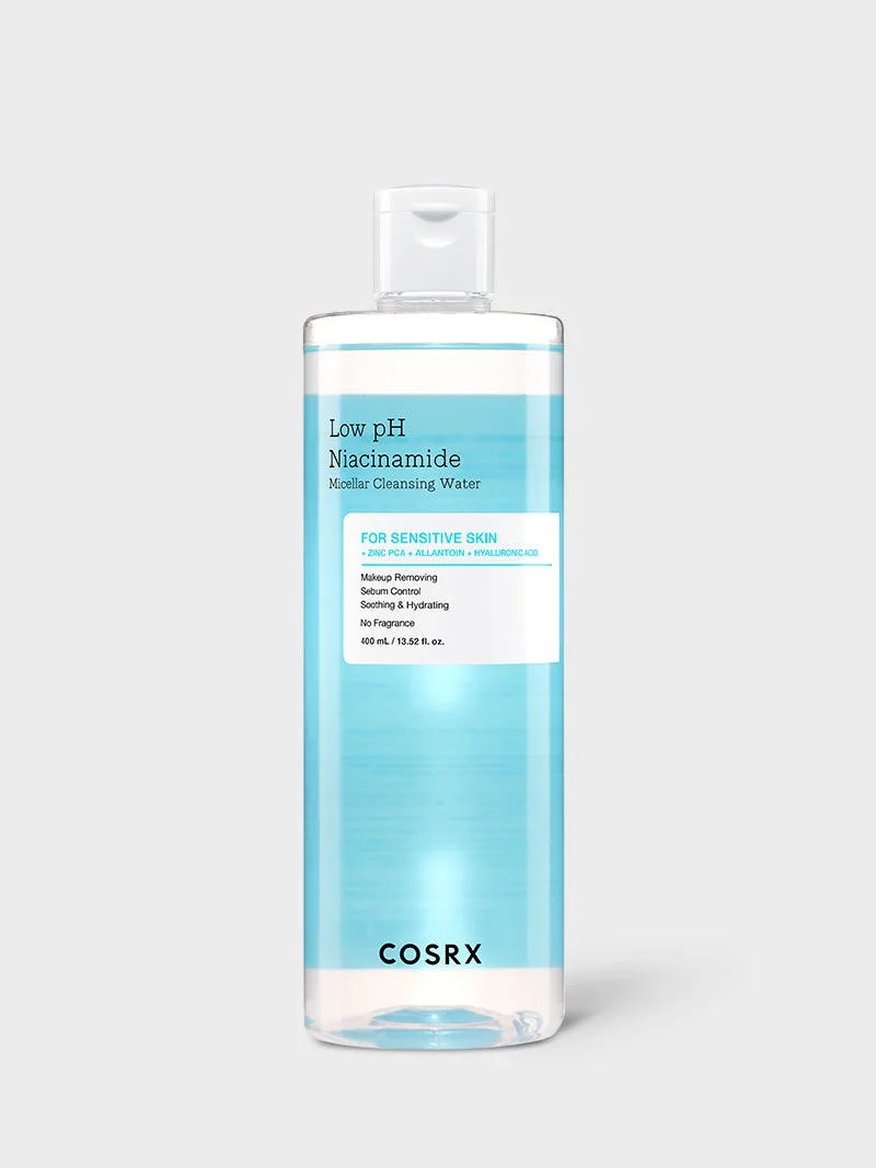 Pardozni yechish uchun niatsinamidli mitsellyar suv COSRX Low pH — 400 ml