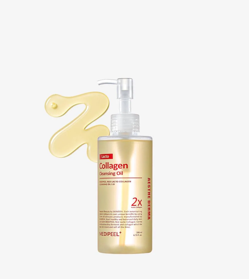 Bo'yanishni olish uchun gidrofil moy MEDIPEEL Red Lacto Collagen — 200 ml