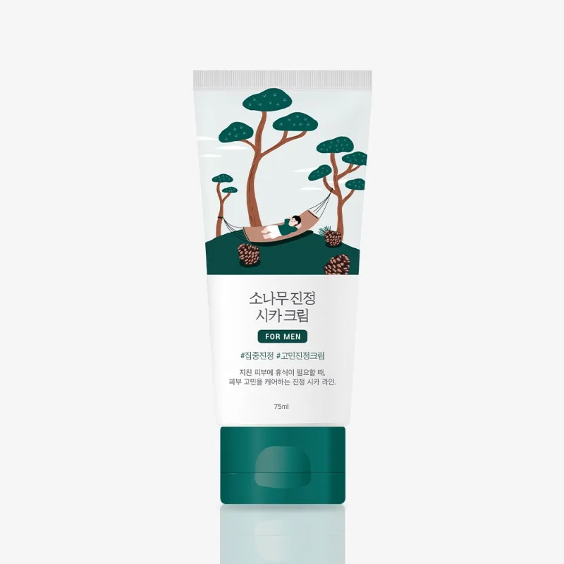Erkaklar uchun sentellali tinchlantiruvchi krem ROUND LAB For Men Pine Cica — 75 ml