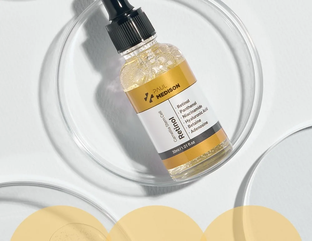 Retinol va kameliya o'zak hujayralari bilan ampula Paul Medison — 30 ml