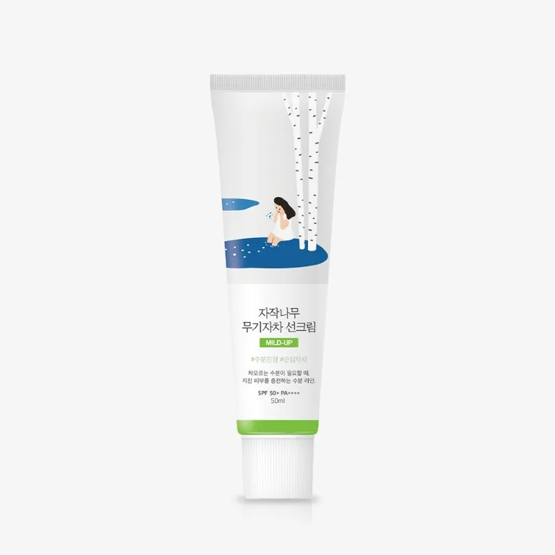 Mineral quyoshdan himoya kremi SPF 50+ PA++++ ROUND LAB Birch Juice Mild-Up — 50 ml