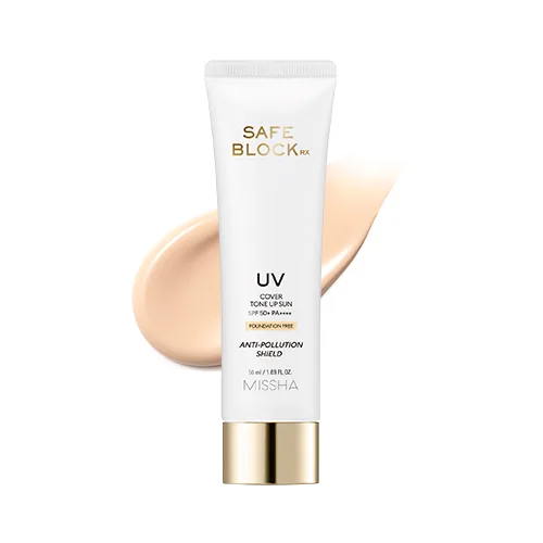 Tonlovchi quyoshdan himoya kremi SPF50+ MISSHA Safe Block RX Cover Tone Up — 50 ml