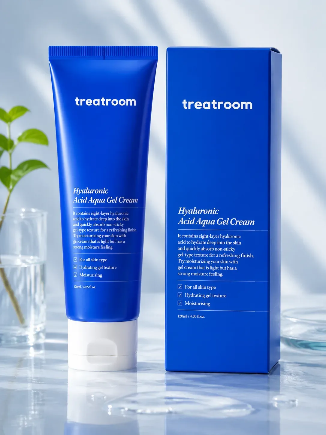 7 xil gialuron kislotasi va peptidli gel-krem Treatroom — 155 ml