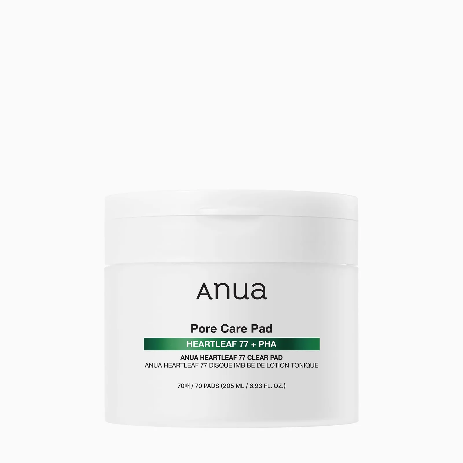 77% hauttyuyniya va PHA li teshikcha tozalovchi padlar ANUA Heartleaf — 70 dona