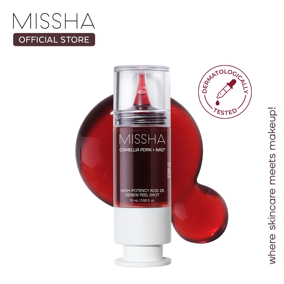 Teshikchalar uchun 25% kislotali piling MISSHA PDRN NAD+ Renew Peel Shot — 15 ml