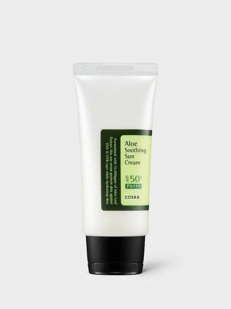 Aloeli quyoshdan himoya kremi SPF50+ PA+++ COSRX Aloe Soothing Sun Cream — 50 ml
