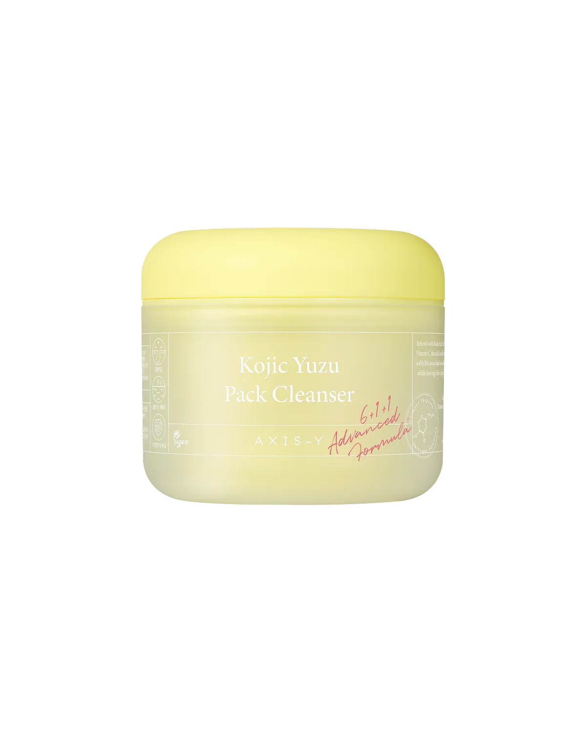 Yudzuli uch vazifali gommaj-ko'pik AXIS-Y Kojic Yuzu Pack Cleanser — 60 g