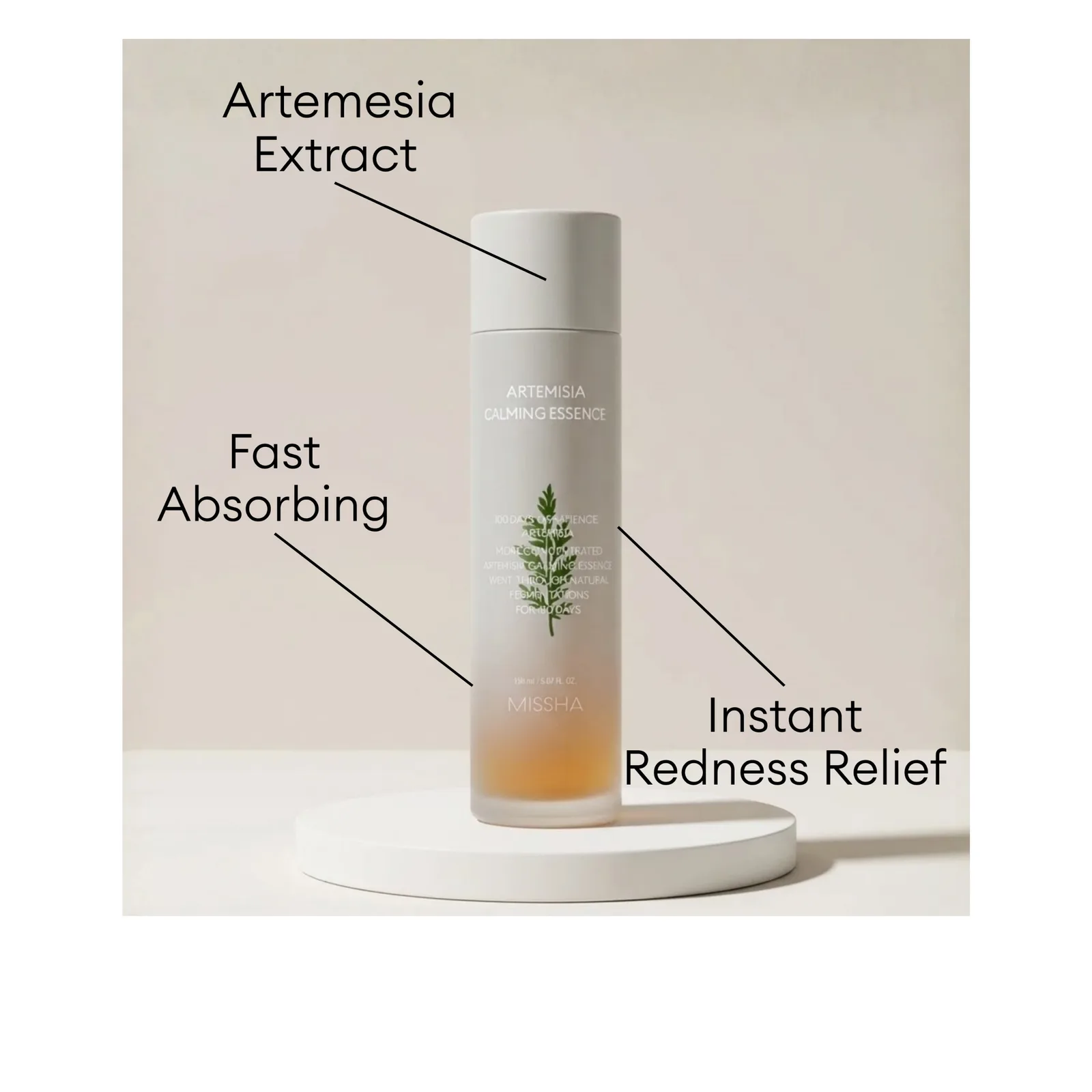 Yovshanli tinchlantiruvchi mist-essensiya MISSHA Artemisia Calming — 120 ml