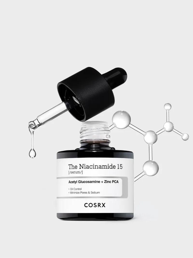Yogʻli teri va teshikchalar uchun 15% niatsinamidli serum COSRX The Niacinamide 15 — 20 ml