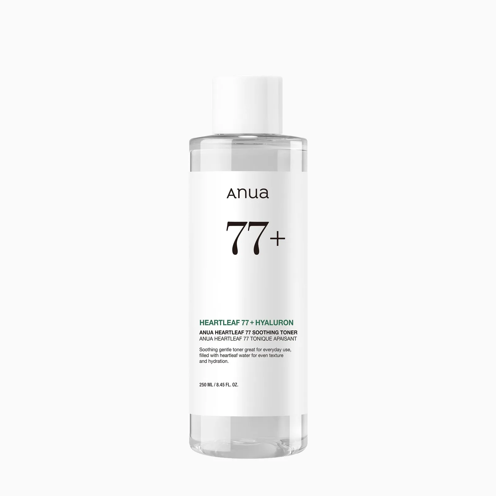 77% hauttyuyniyali tinchlantiruvchi toner ANUA Heartleaf — 250 ml