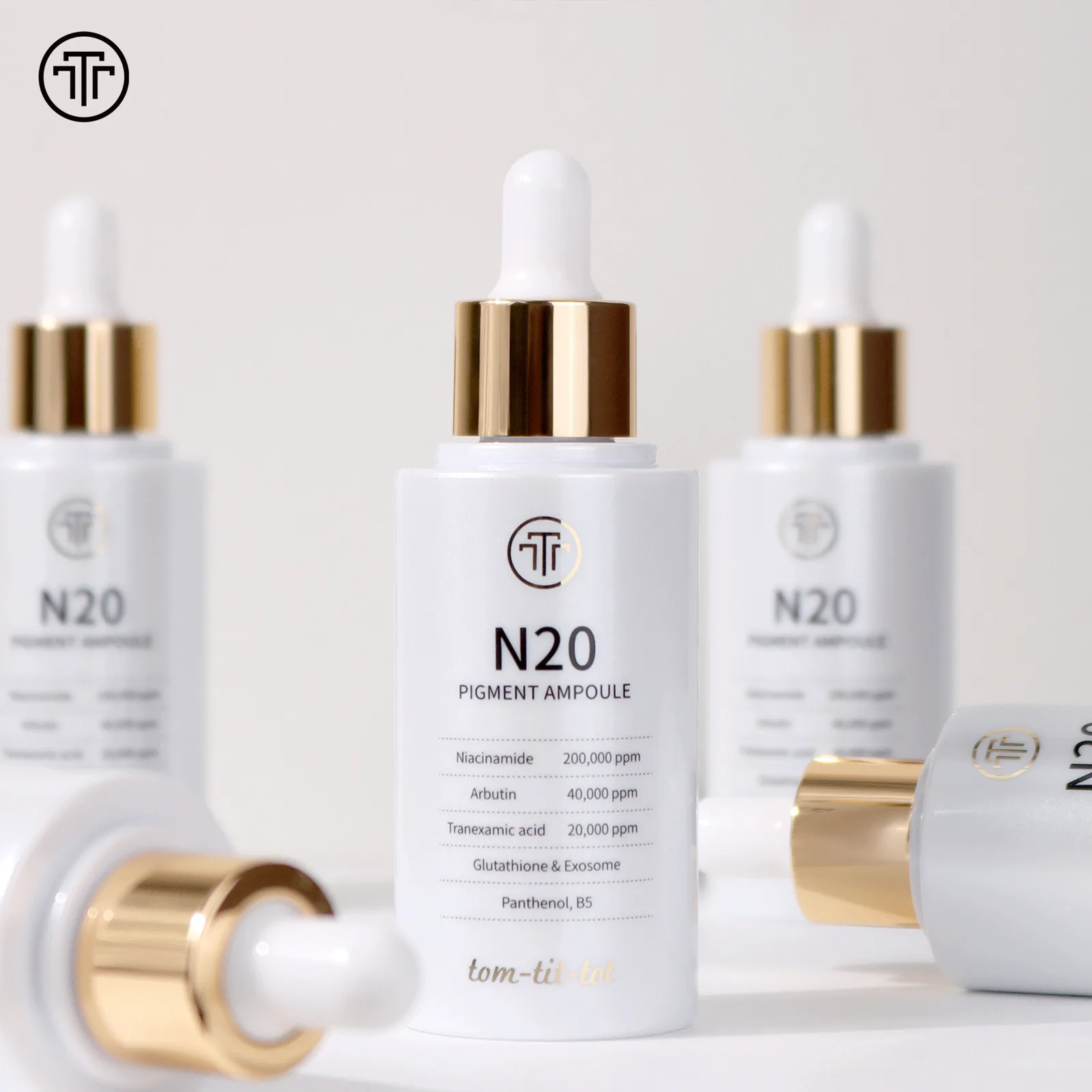 Niatsinamid 20% va arbutinli yorituvchi ampula tom-tit-tot N20 Pigment — 50 ml