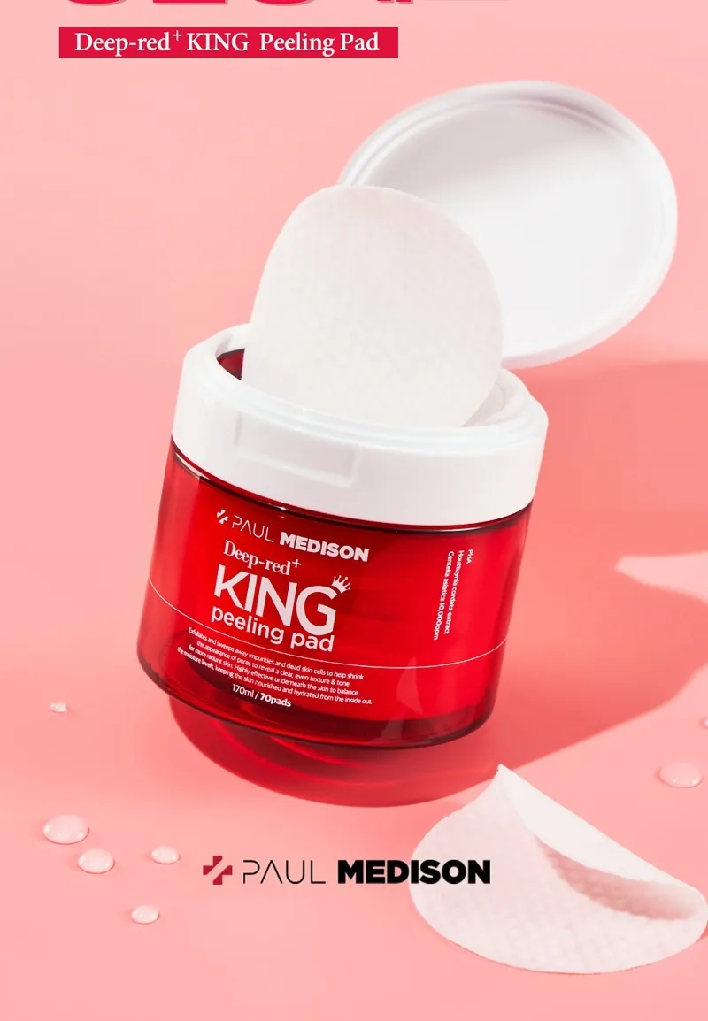 BHA va choy daraxti bilan piling-padlar Paul Medison Deep Red, 70 dona — 170 ml