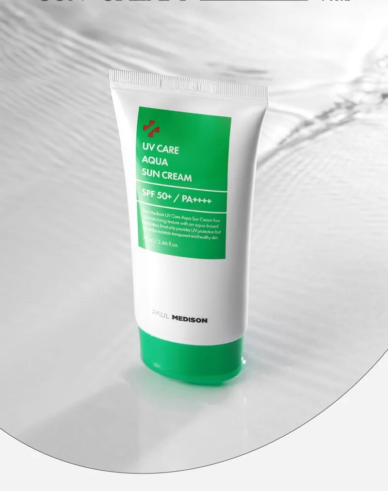 Quyoshdan himoya kremi SPF50+ PA++++ Paul Medison UV Care Aqua — 70 ml